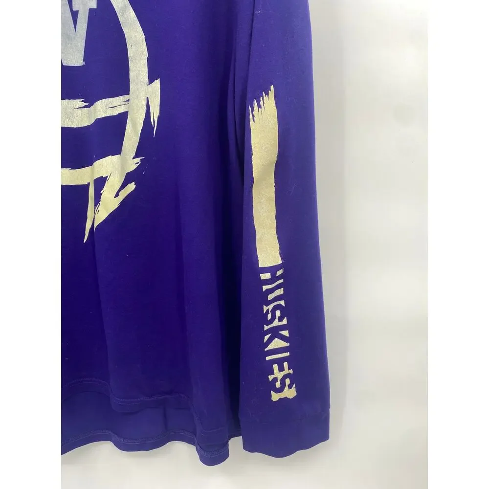 Adidas Creator Tee Purple Gold UW U Dub University of Washington 2XL